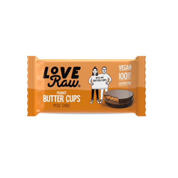 Love Raw Vegan Peanut Butter Cups Milk Chocolate (British)