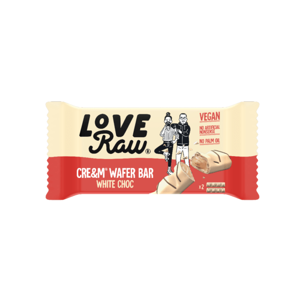 Love Raw Vegan Cream Wafer Bar White Chocolate (British)